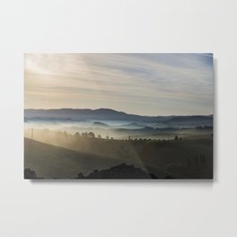 Sunrise Tuscany Italy Metal Print