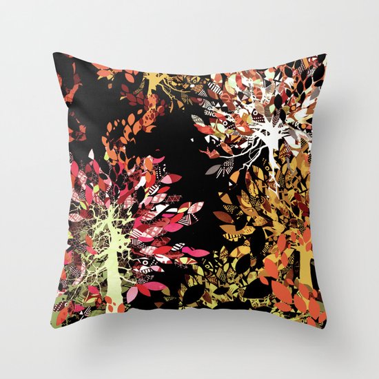 Collage pattern II Throw Pillow