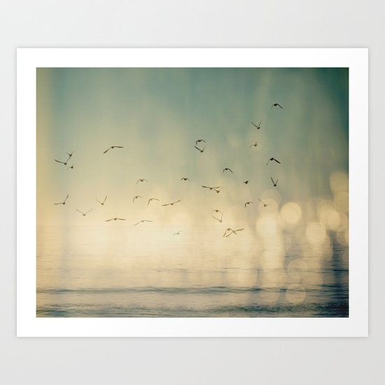 Where The Sky Meets The Sea Art Print