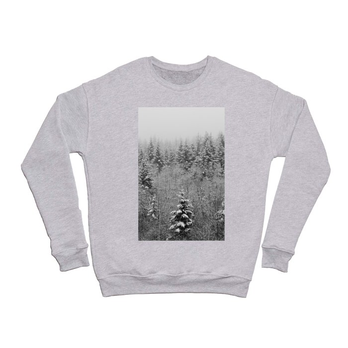 Winter Forest Fir Tree Snow IV - Nature Photography Crewneck Sweatshirt