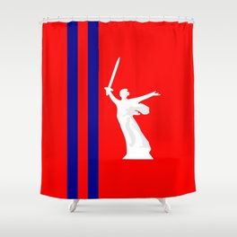 flag of Volgograd Shower Curtain