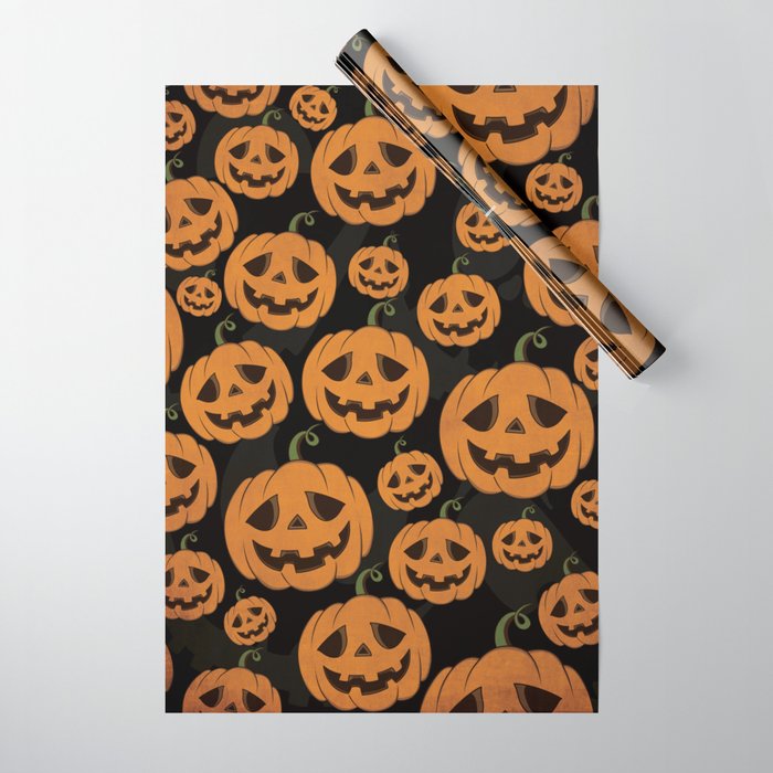 Halloween wrapping deals paper