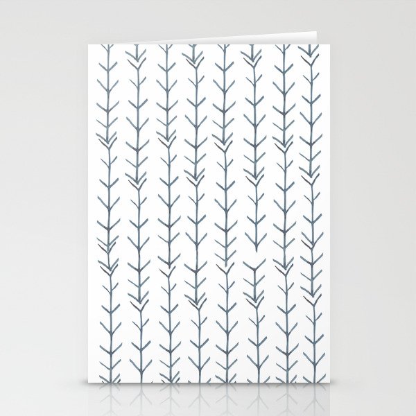 Twigs and branches freeform gray Stationery Cards