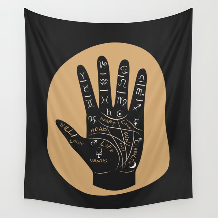 Palm reading tapestry deals