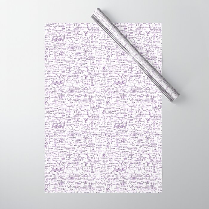 Physics Equations // Purple Wrapping Paper