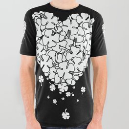 Clover Heart All Over Graphic Tee