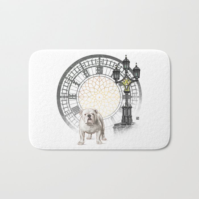 Dog Collection - England - Bulldog (#1) Bath Mat