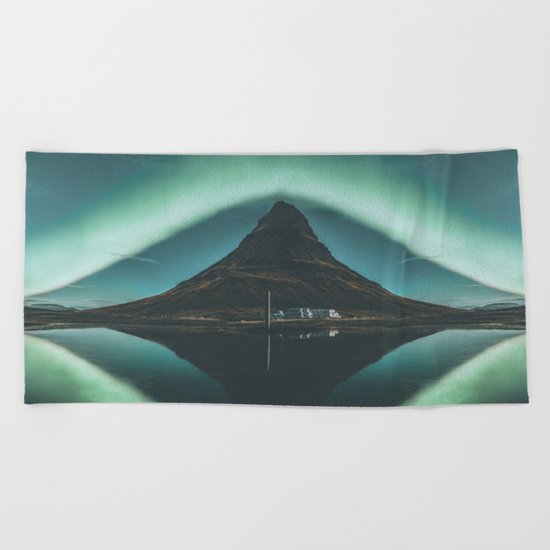 Kirkjufell, Iceland IV Beach Towel