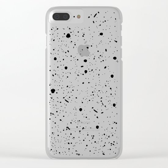 Speckled Yellow Clear iPhone Case