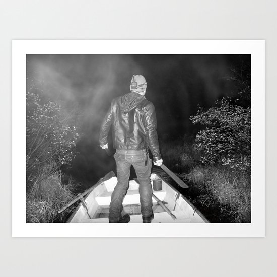 Black Lake Adventure Art Print
