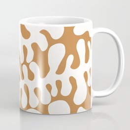 White Matisse cut outs seaweed pattern 4 Mug