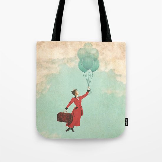 Mary, the secret behind the umbrella Tote Bag
