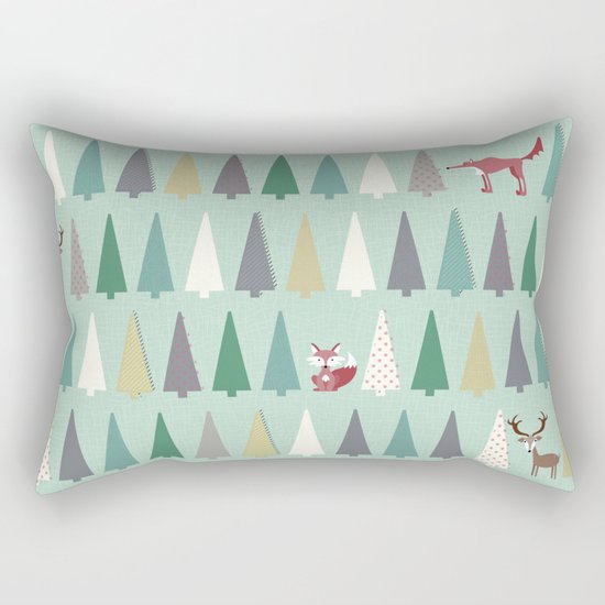 Forest Animals Rectangular Pillow