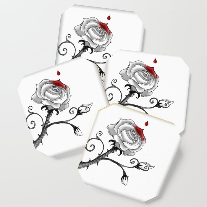 Painting The Roses Red Coaster By Darkdecors Society6