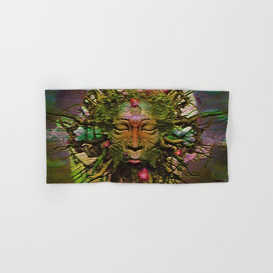 " The nature acts, the man makes. " Hand & Bath Towel