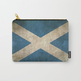 Old and Worn Distressed Vintage Flag of Scotland Carry-All Pouch | Vintagescottishflag, Oldscottishflag, Flagofscotland, Graphicdesign, Scotland, Scottishpride, Political, Distressedscottishflag, Wornscottishflag, Vintageflag 