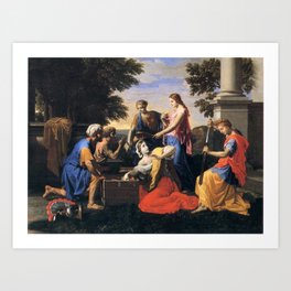 Nicolas Poussin - Discovery of Achilles on Skyros Art Print