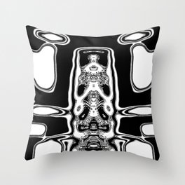 Mono alien Throw Pillow