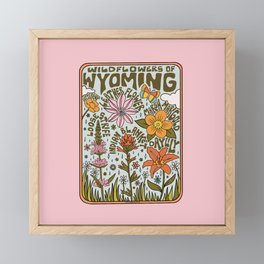 Wyoming Wildflowers Framed Mini Art Print