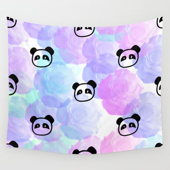 panda made out of roses