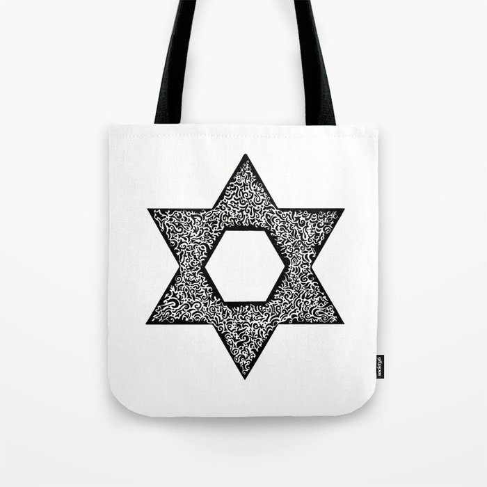 Star of David (Jewish star) Tote Bag by ZannArt Originals