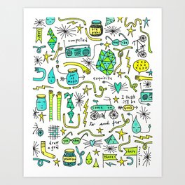 to and fro Art Print