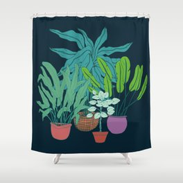 Plants mon amour Shower Curtain