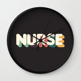 Retro Nurse Wall Clock