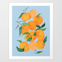 Fresh Tangerine Art Print