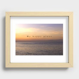 My happy place Recessed Framed Print