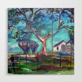 Blanco Texas Ranch House Wood Wall Art