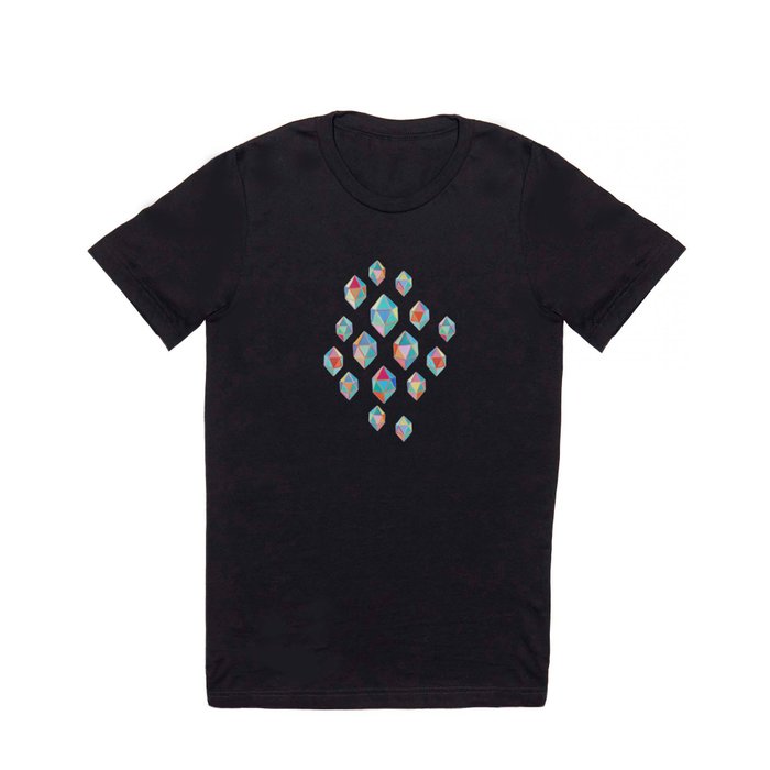 Floating Gems - a pattern of painted polygonal shapes T Shirt