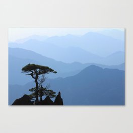 Misty Pines - Abstract Landscape Canvas Print