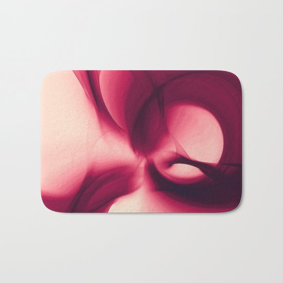 Splash of Wine Fractal Bath Mat