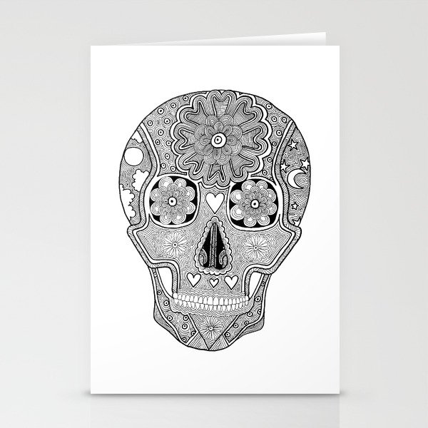 Sugar Skull Stationery Cards
