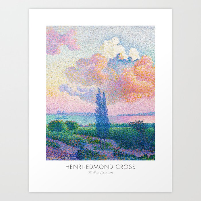 Henri Edmond Cross Pink Cloud Art Exhibition Art Print