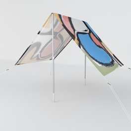 Bold line color abstract Sun Shade