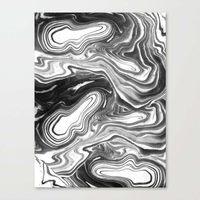 Furoshi Black And White Minimal Spilled Ink Abstract Painting