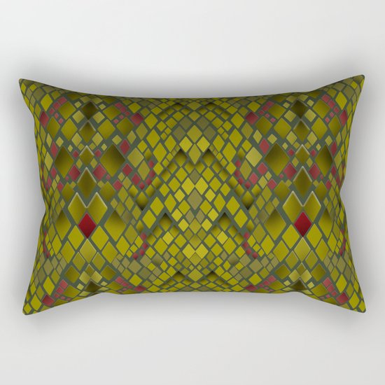 Snakeskin graphics. Rectangular Pillow