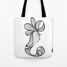 Abstract black and white drawing Tote Bag