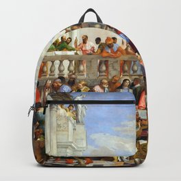 Veronese (Paolo Caliari) "The Wedding at Cana" Backpack | Veronese, Wedding, Cana, Painting, Caliari, Paolocaliari, Paoloveronese, Renaissance 