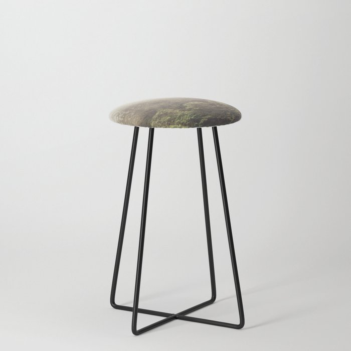 Foggy Forest in the PNW Counter Stool