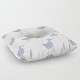 Trendy blue goose pattern Floor Pillow