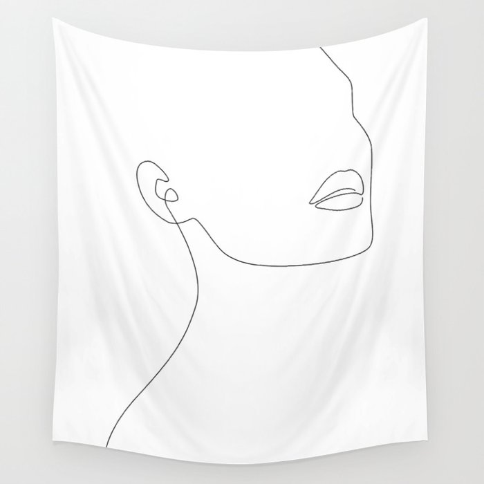 Simple Minimalist Wall Tapestry by Explicit Design Society6