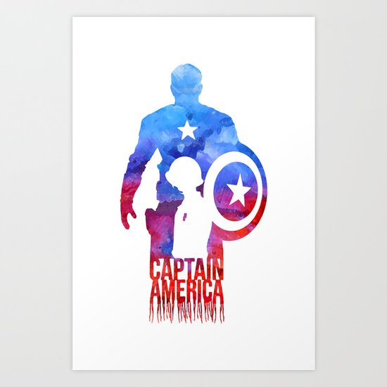 Captain America Art Print