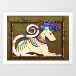 Protect of the forests Art Print | Ink Pen, Drawing, Rats, Egyptian Rats, Ratpirate 
