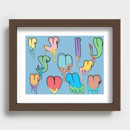 Dripping Tongues Recessed Framed Print