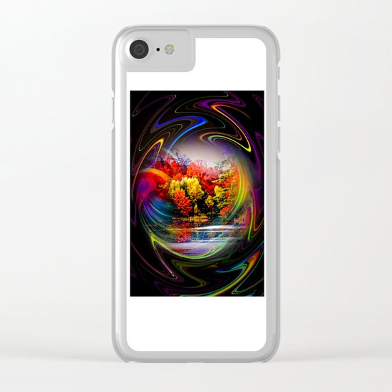 Abstract Perfection 42 Autumn Clear iPhone Case