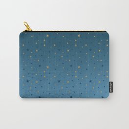 Gold stars on blue. Carry-All Pouch