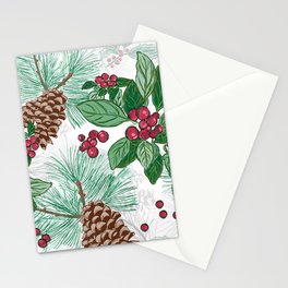 Merry Holly Stationery Cards